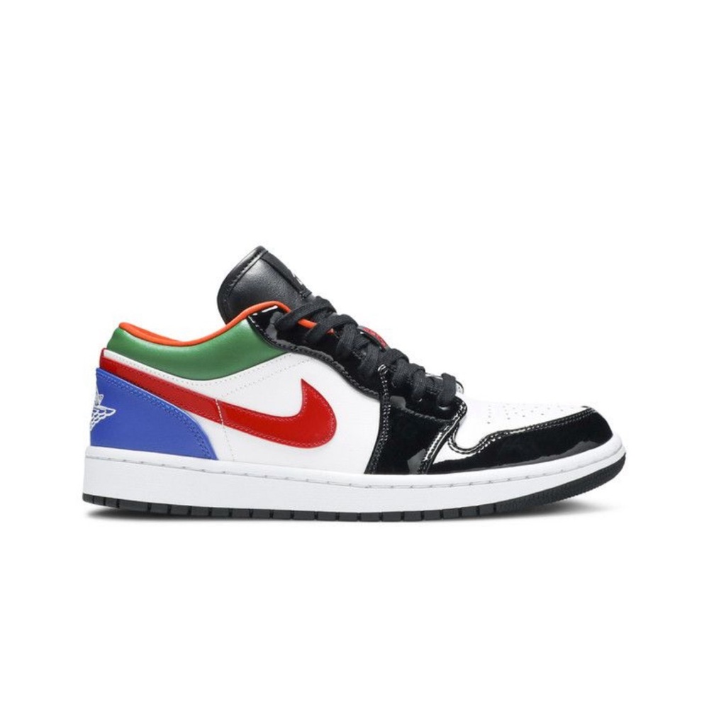Nike Red and Green Low-Top Sneakers